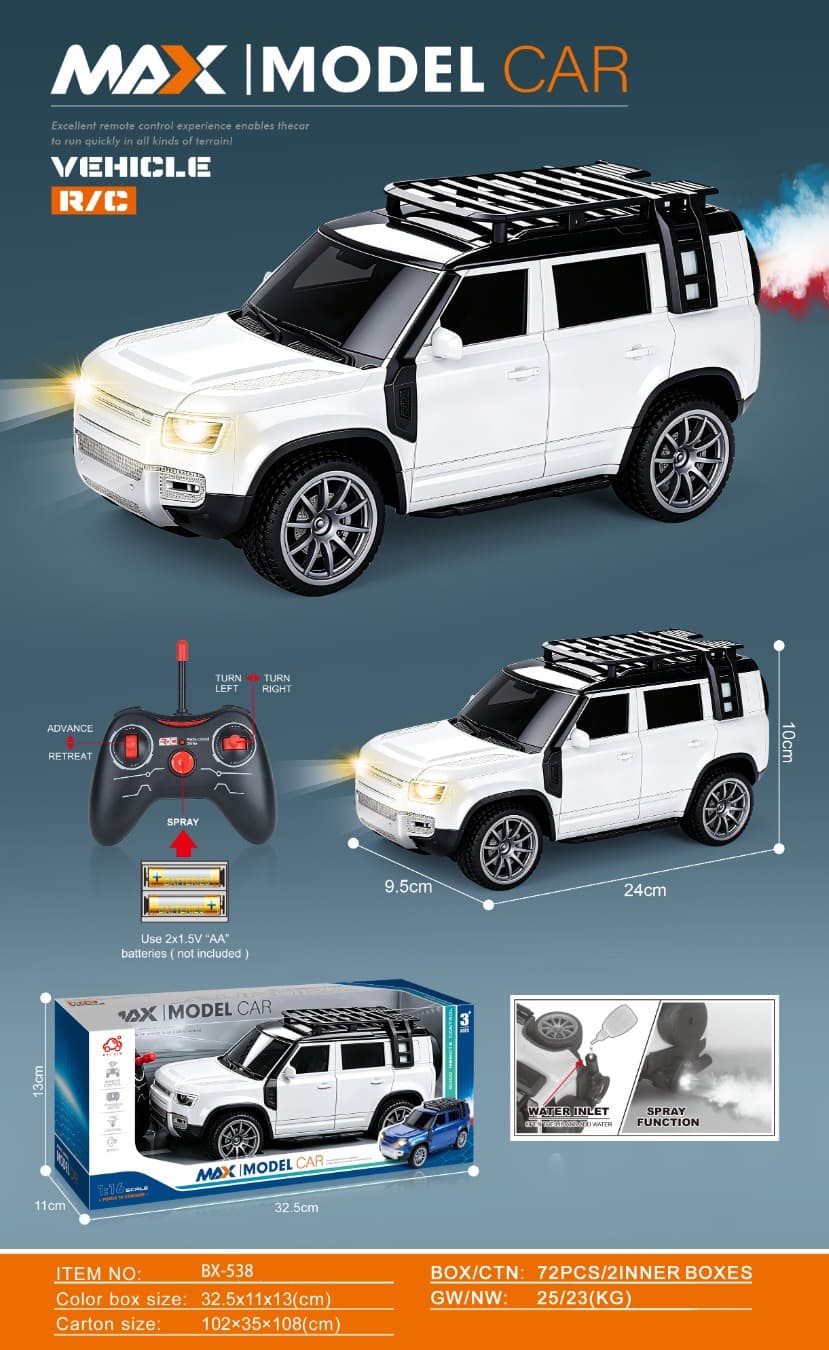 1: 16 Five Way Tiger Defender - Metal Green Remote Control Car (Excluding Electricity)