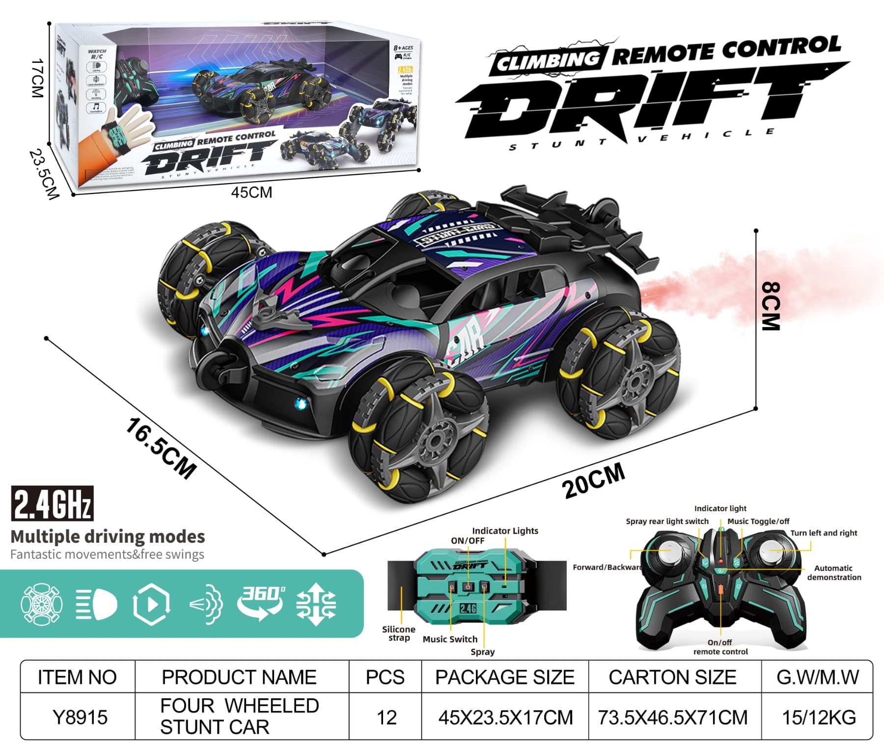 Alloy four-wheel drift remote control vehicle (electric included)