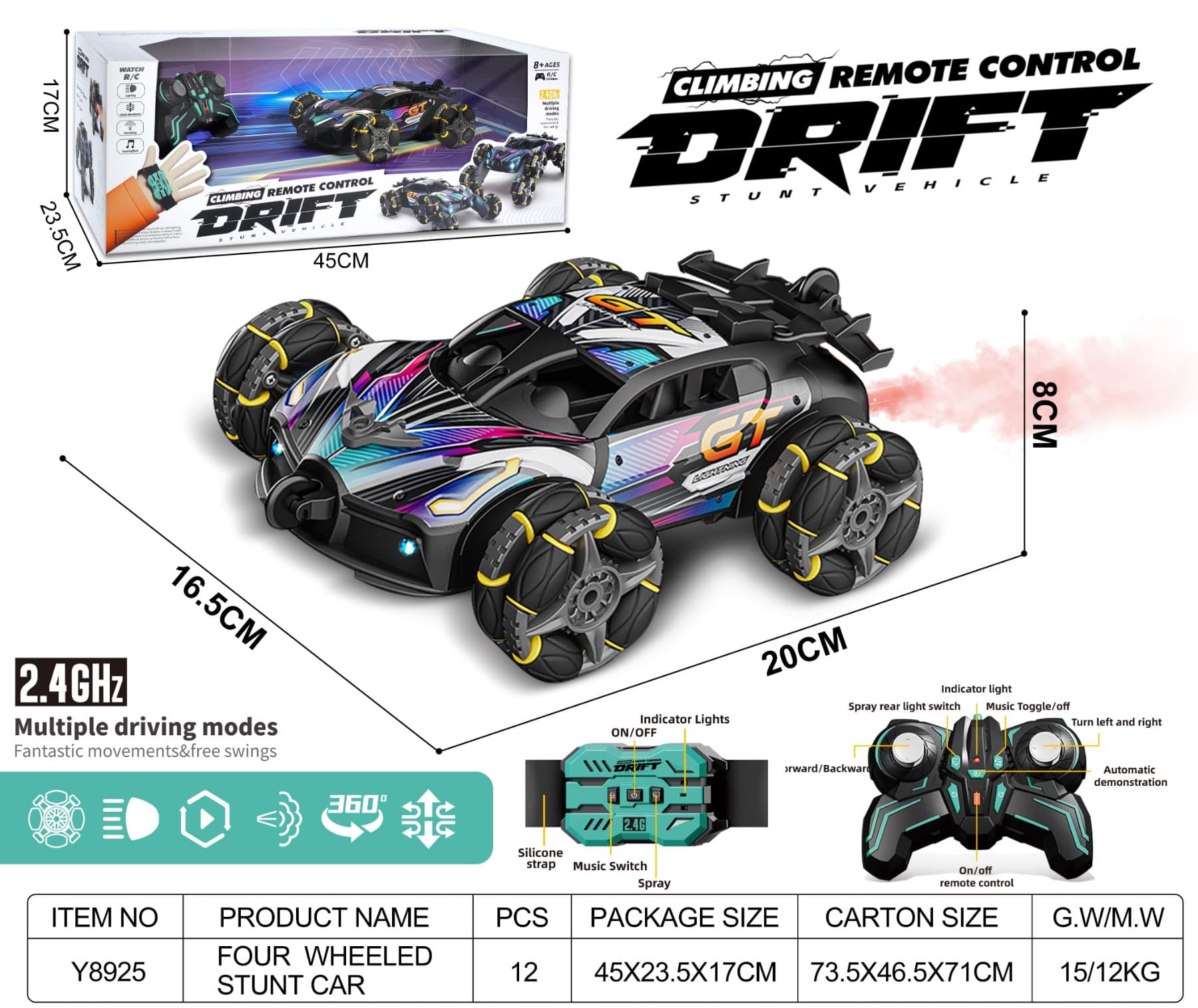 Alloy four-wheel drift remote control vehicle (electric included)
