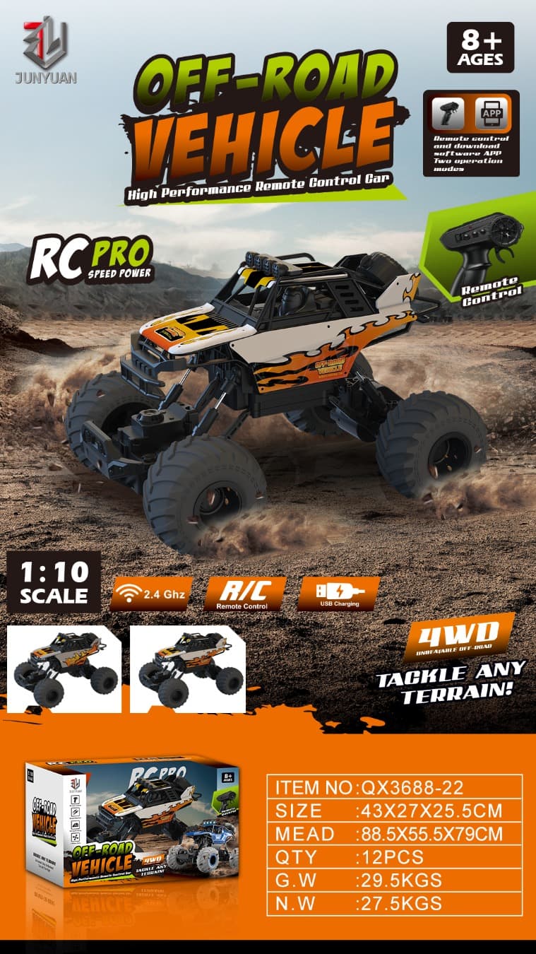 1: 10 Four Wheel Aluminum Alloy Off Road Climbing Vehicle