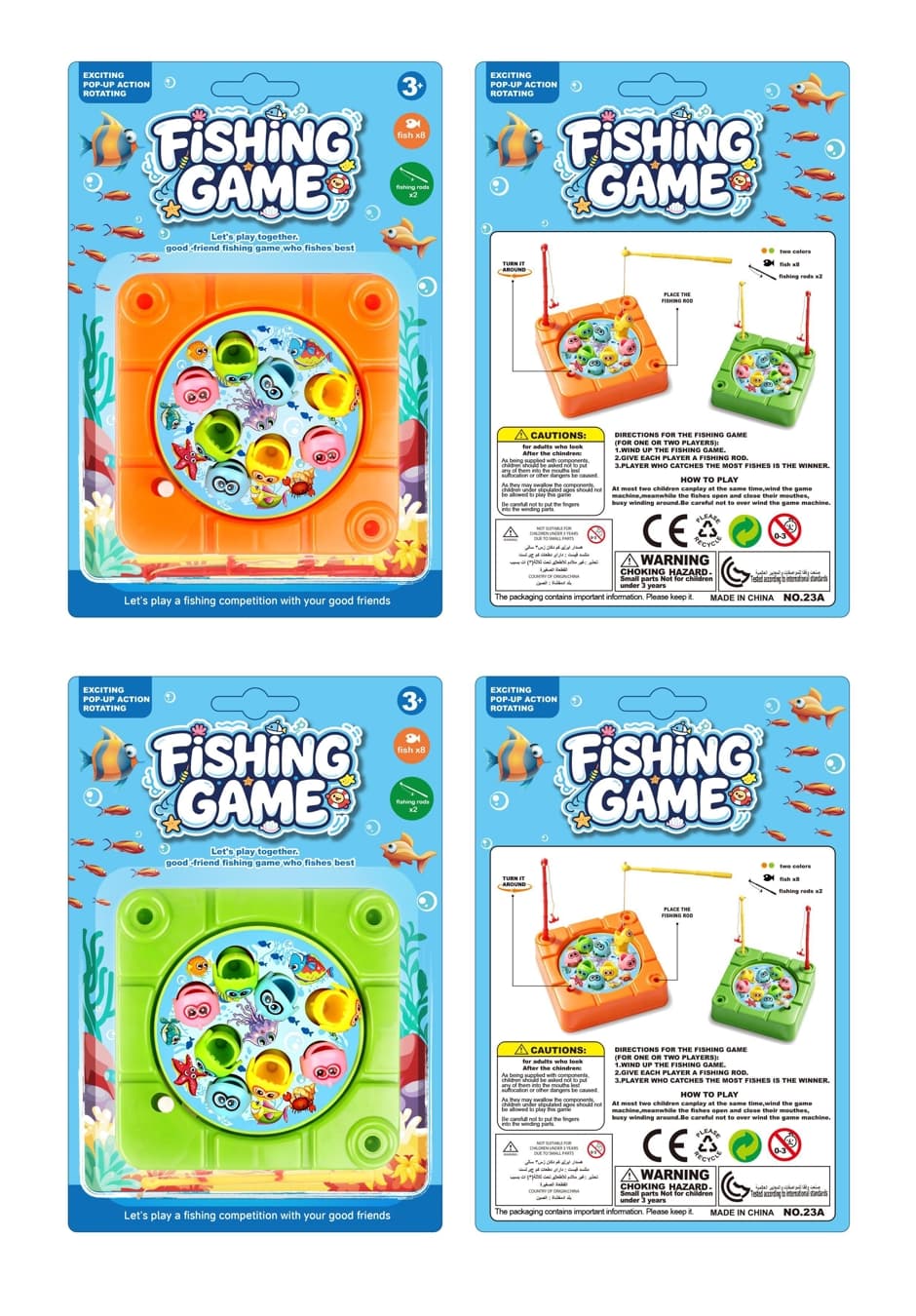 Upstream fishing toys