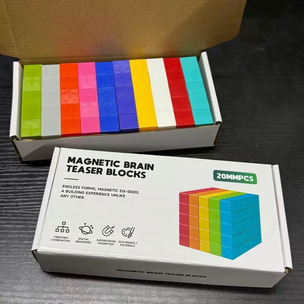 Digital Magnetic Block Building Blocks 2CM Early Education Teaching Tool