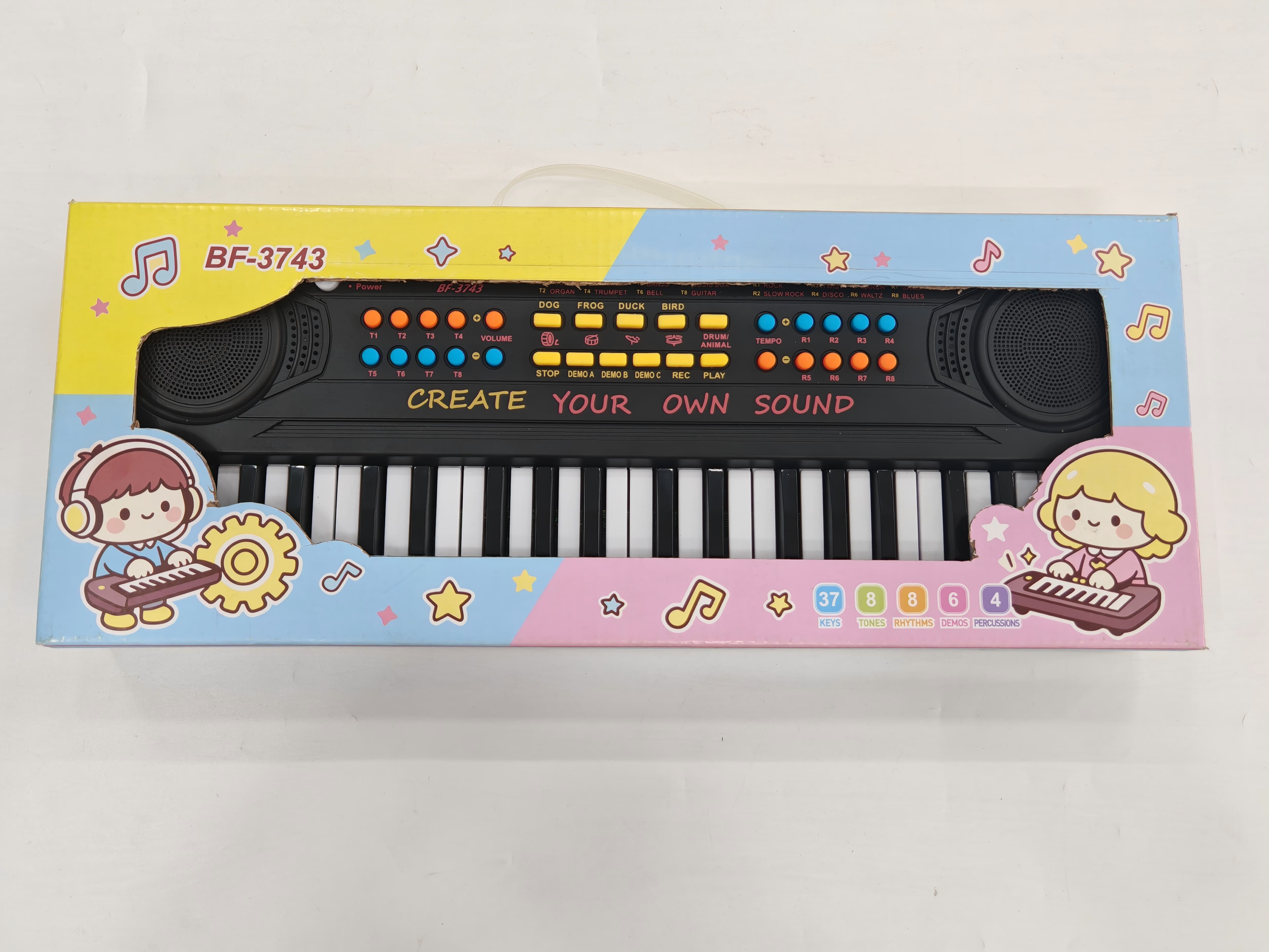 37-key ELECTRONIC ORGAN with MICROPHONE/USB cable