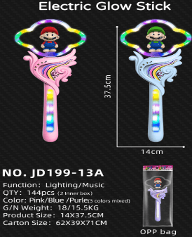 Colorful Spinning Stick Mario