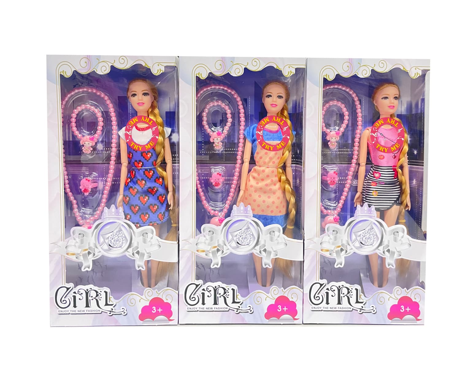 11-inch full-body, 11-joint fashion Barbie doll with accessories, featuring lights and music.