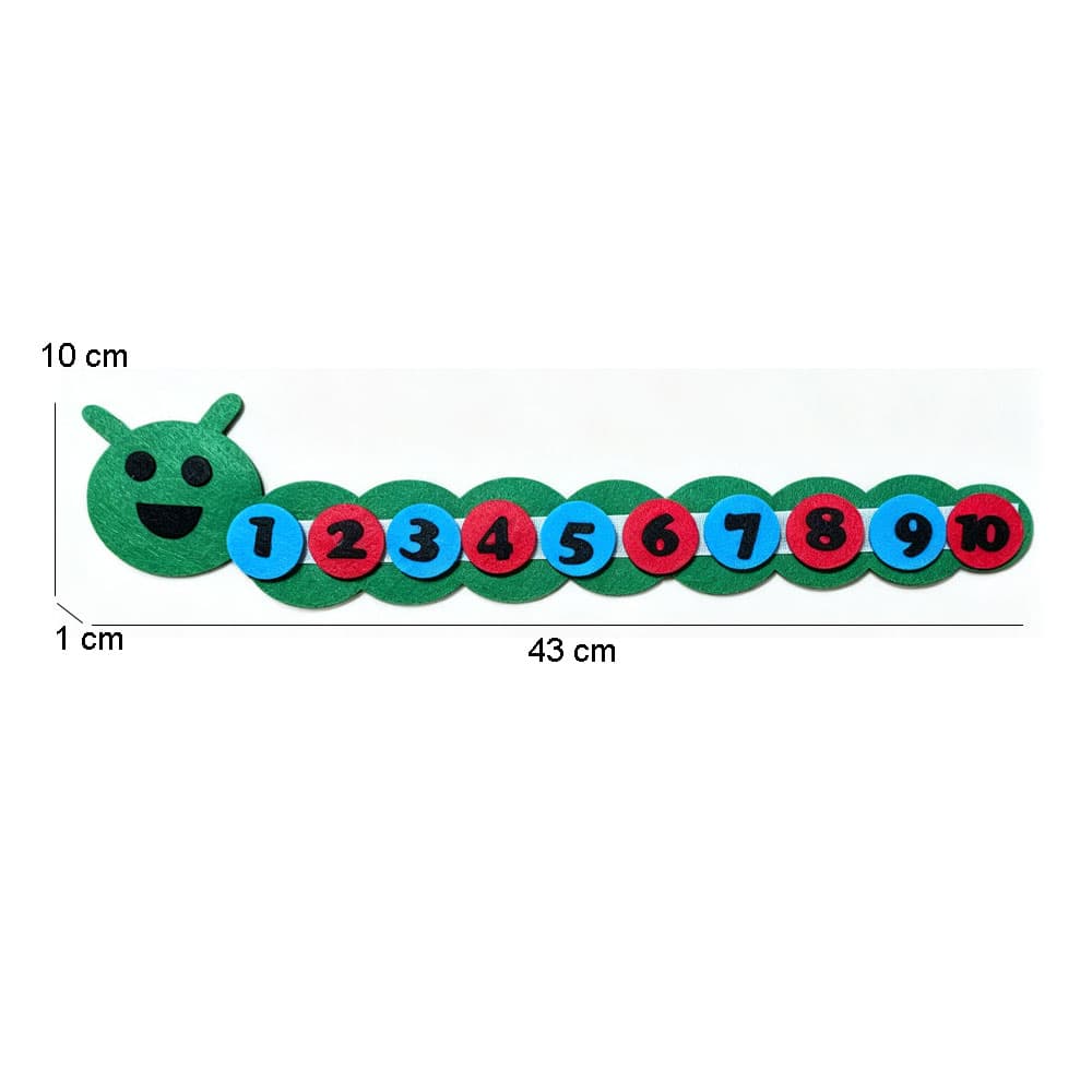 Felt Early Education Puzzle Caterpillar Toys