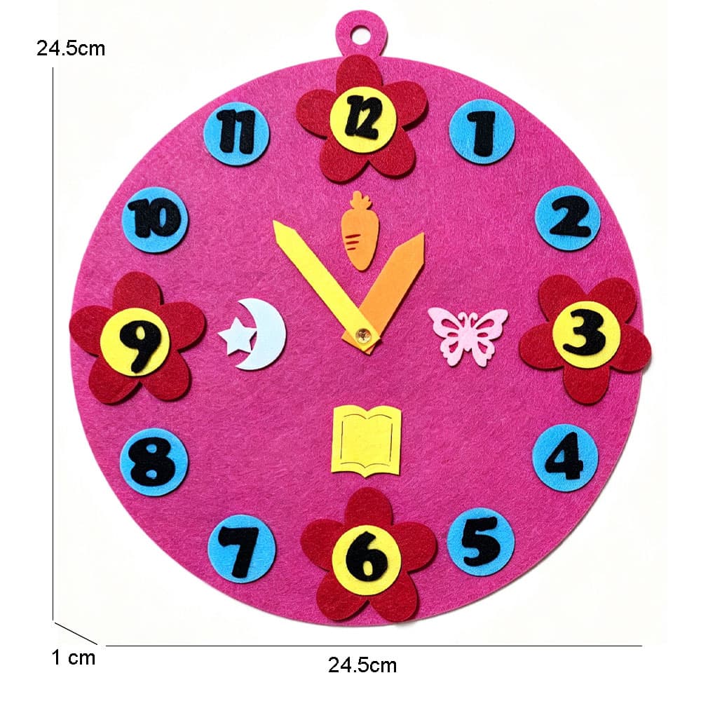 Felt Early Education Educational Clock Toy