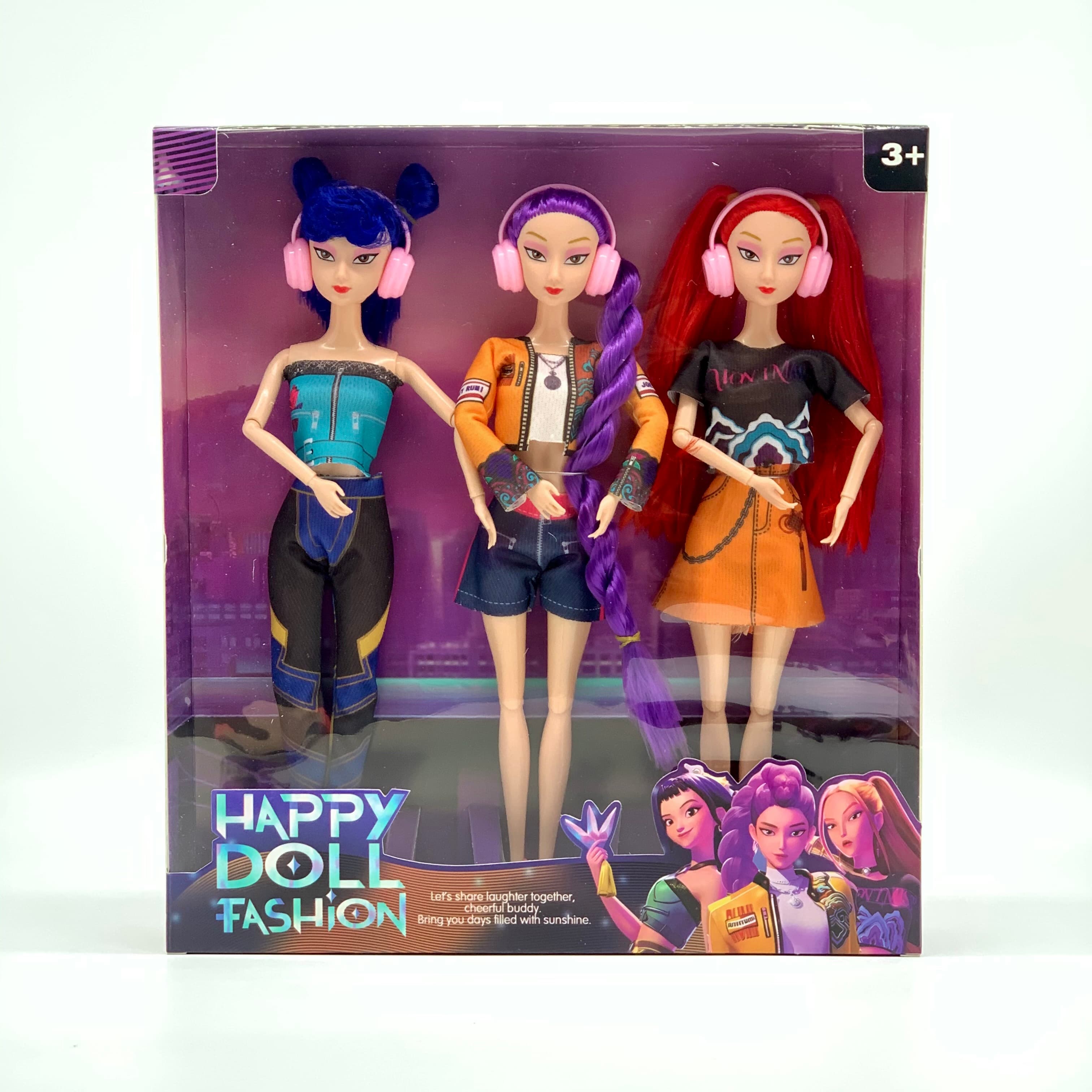 11-Inch Solid 11 Joint Body K-POP Witch Hunting Group with Headset Bundle