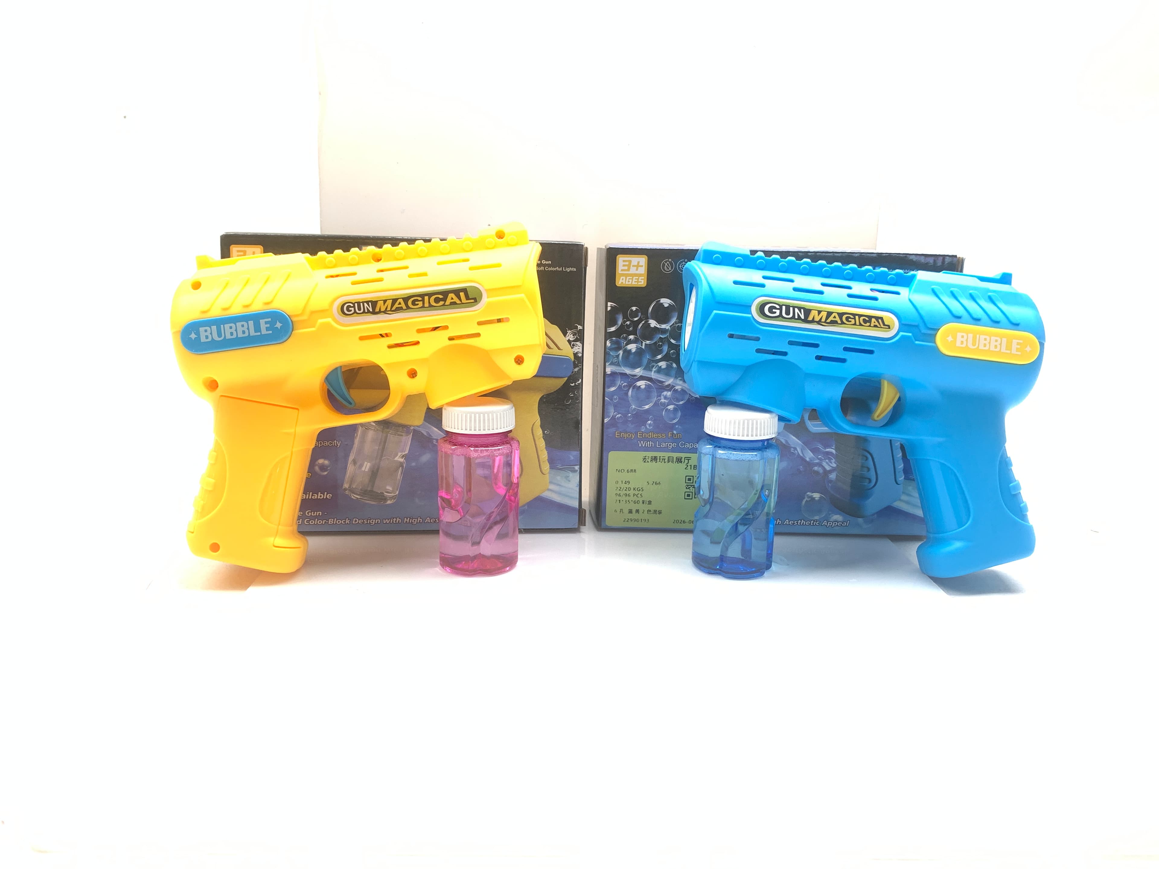 6 holes, blue and yellow, 2COLOR mixed pack