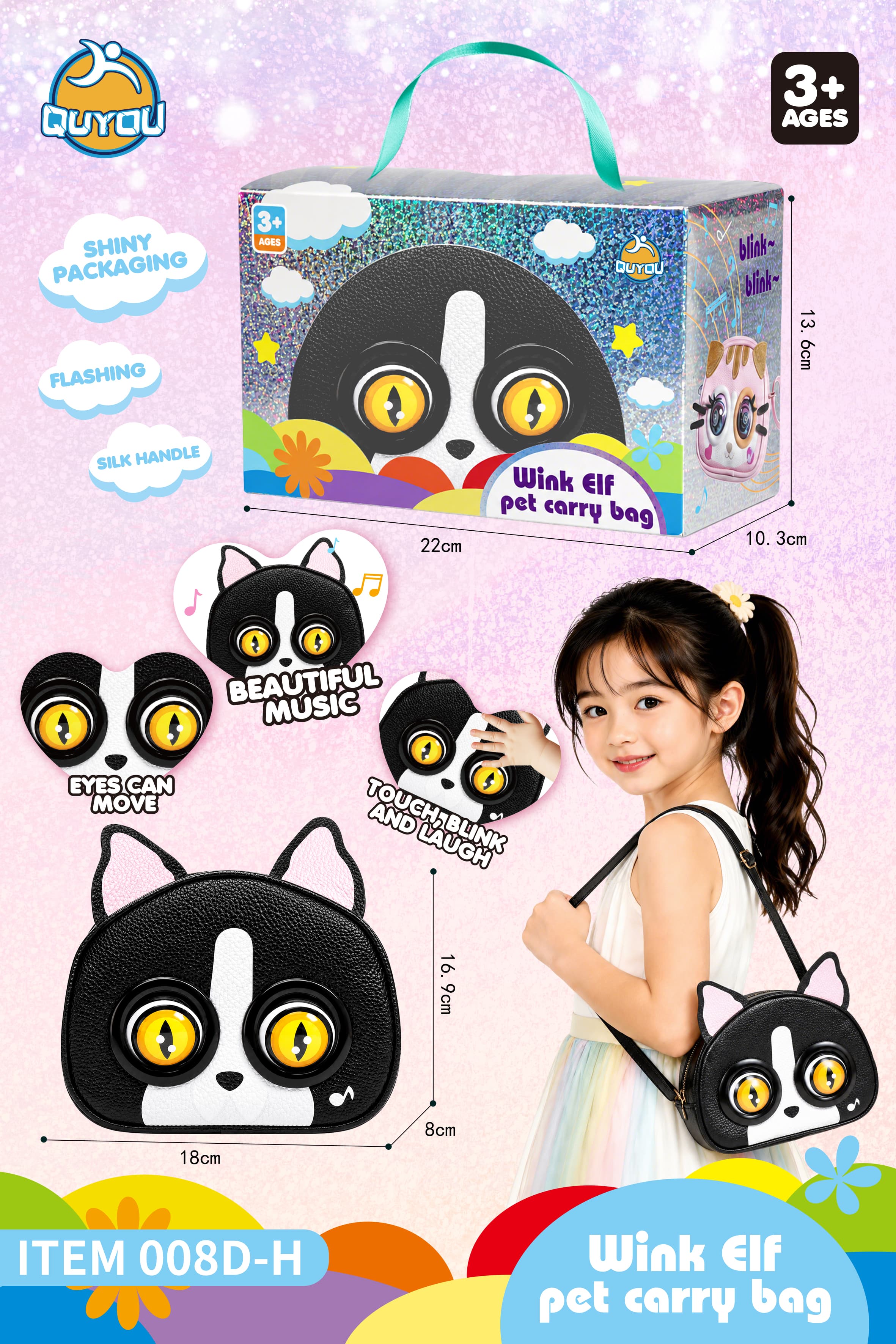 Electric Blinking Crossbody Bag