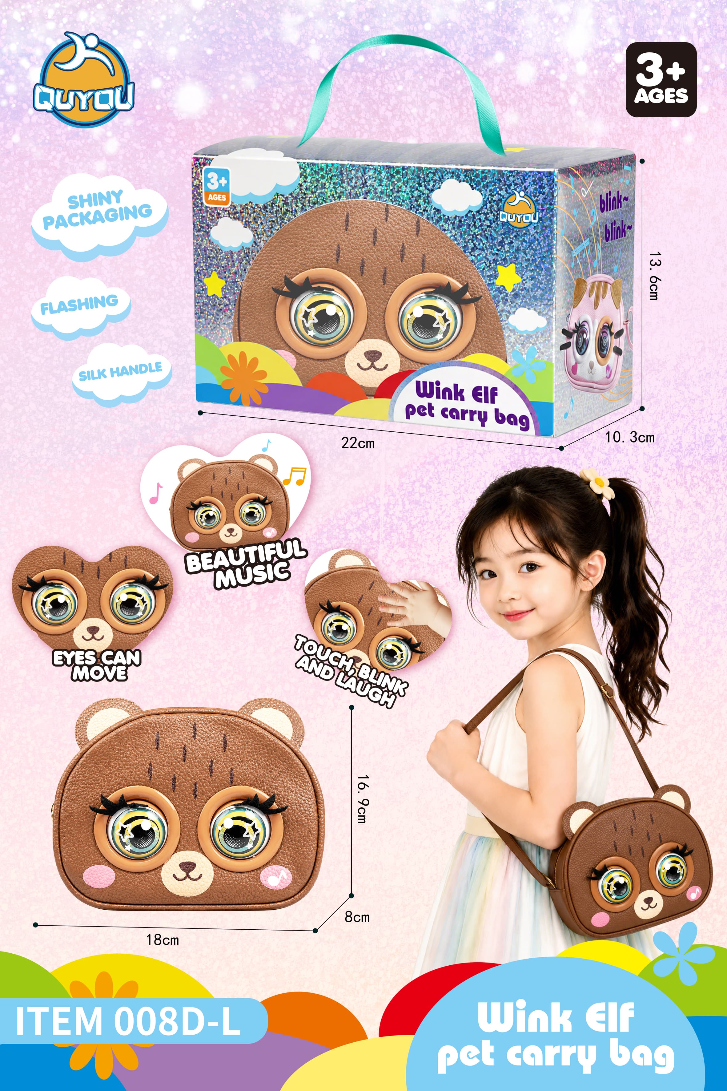 Electric Blinking Crossbody Bag