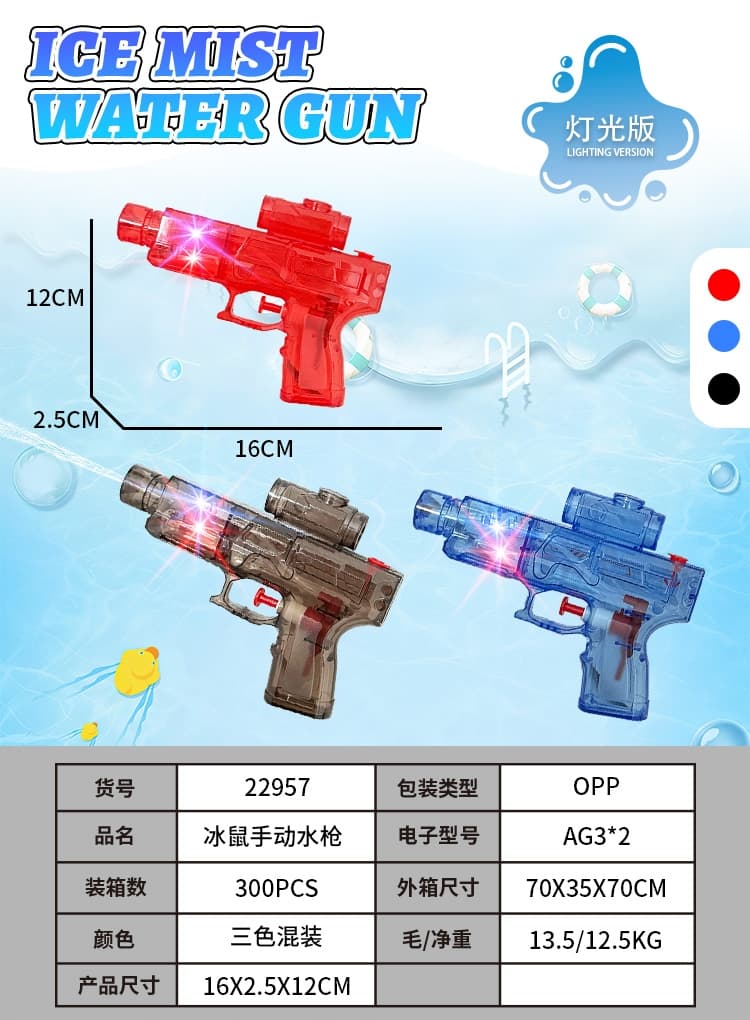 Ice Mouse Manual WATER GUN (WITH LIGHT)