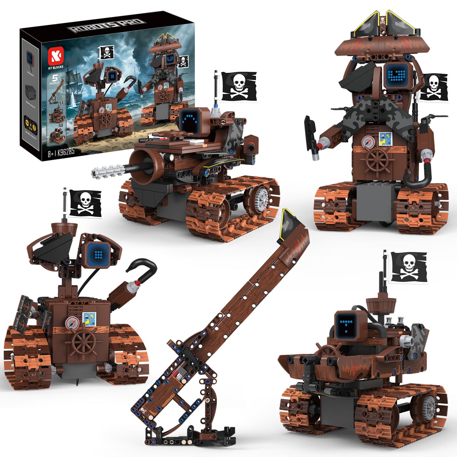 Cross-Border Pirate Rubble 5-in-1 Robot