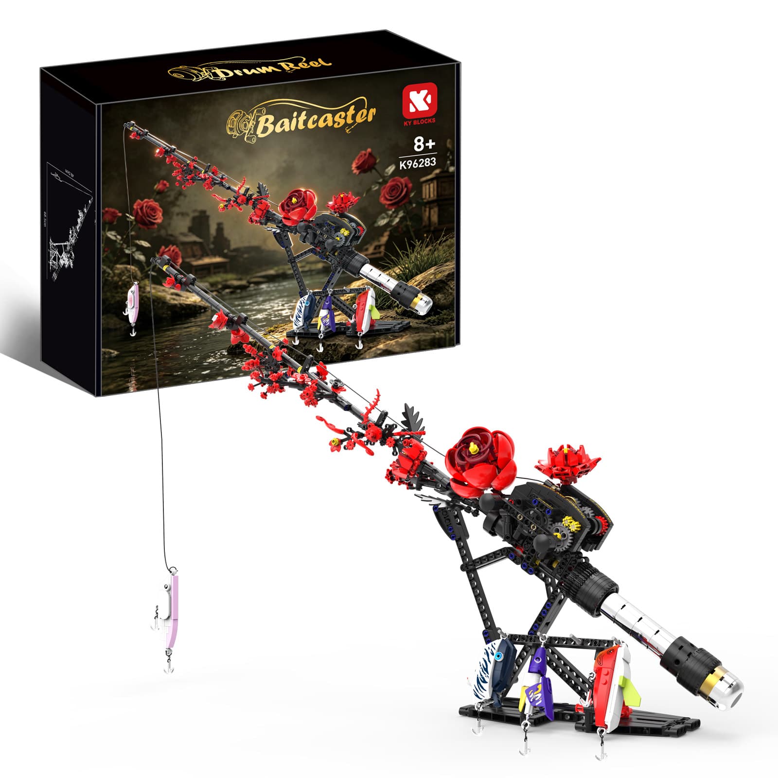 Rose fishing rod