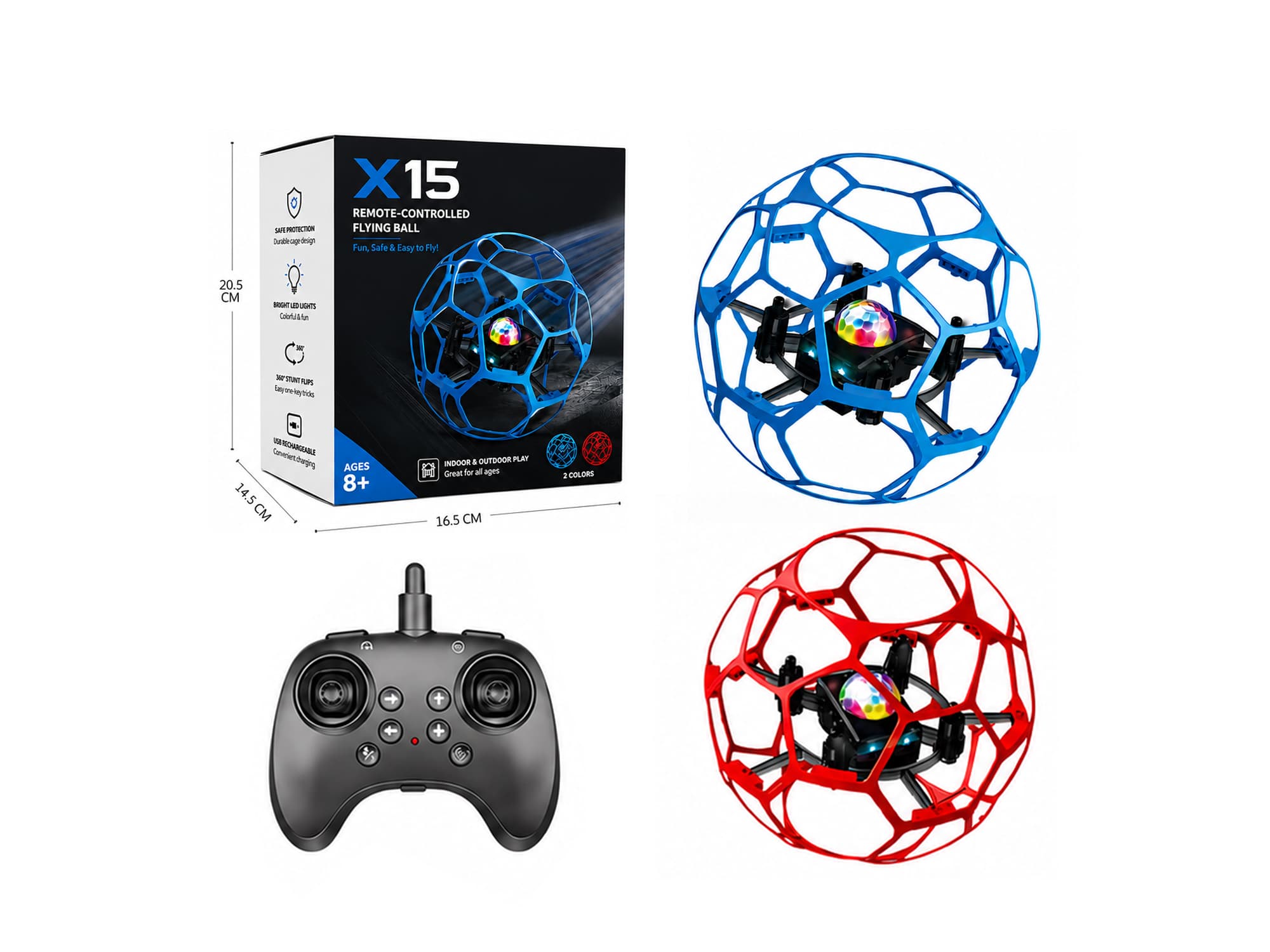 Drone Remote Control Mini Soccer, Aerial Vehicle, Remote Control Quadcopter, Drone, Remote Control Flying Soccer Ball