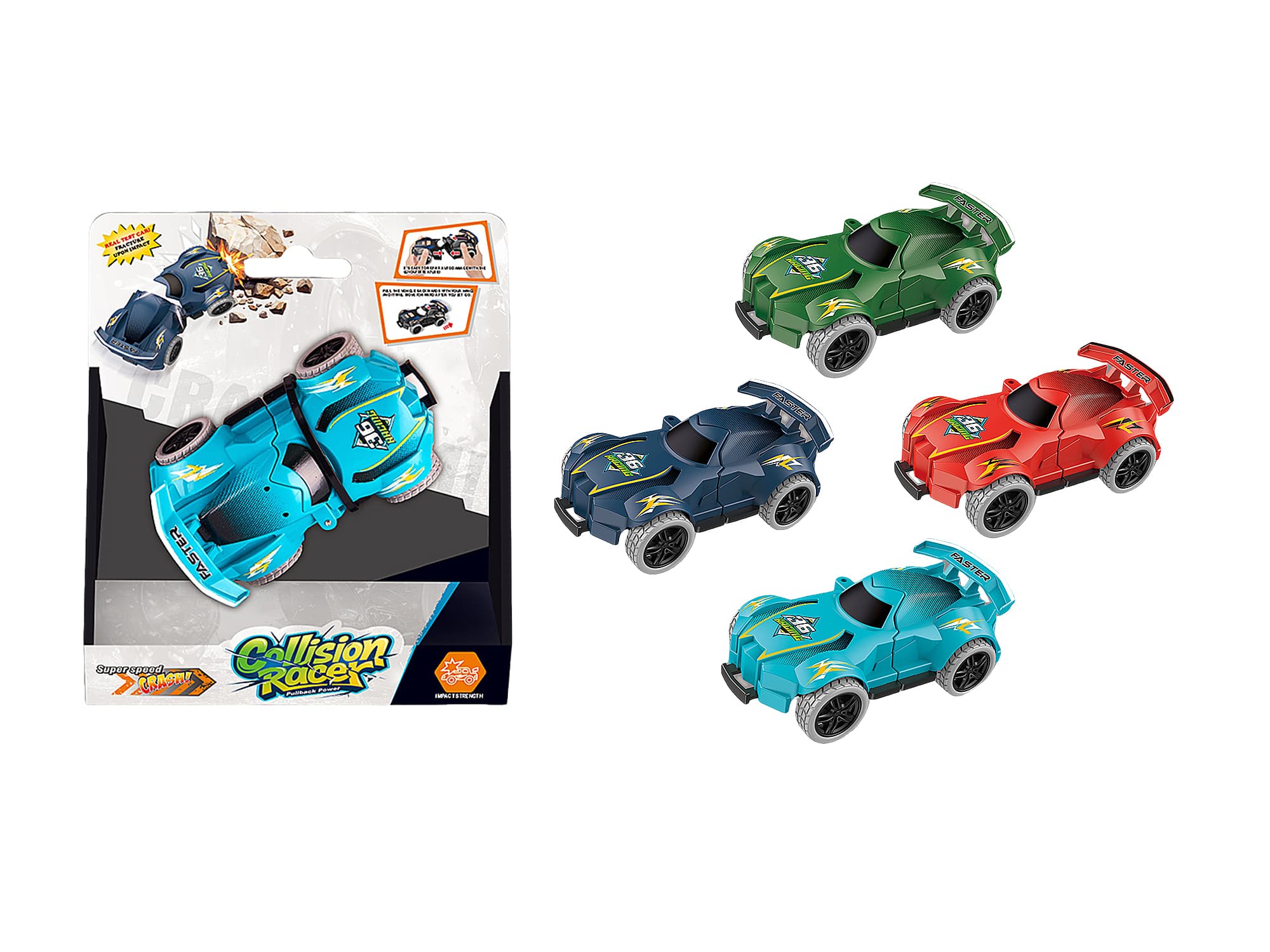 Pull Back Crash Car