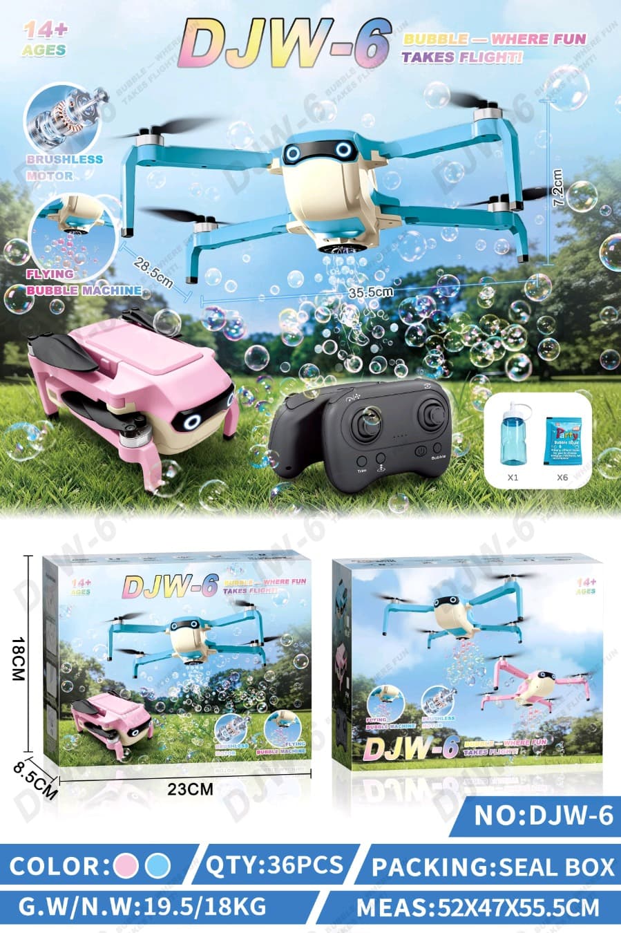 Brushless Motor Bubble Blower
Drone