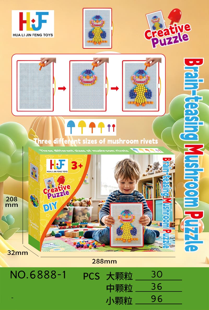 DIY Building Block Mushroom Pegs