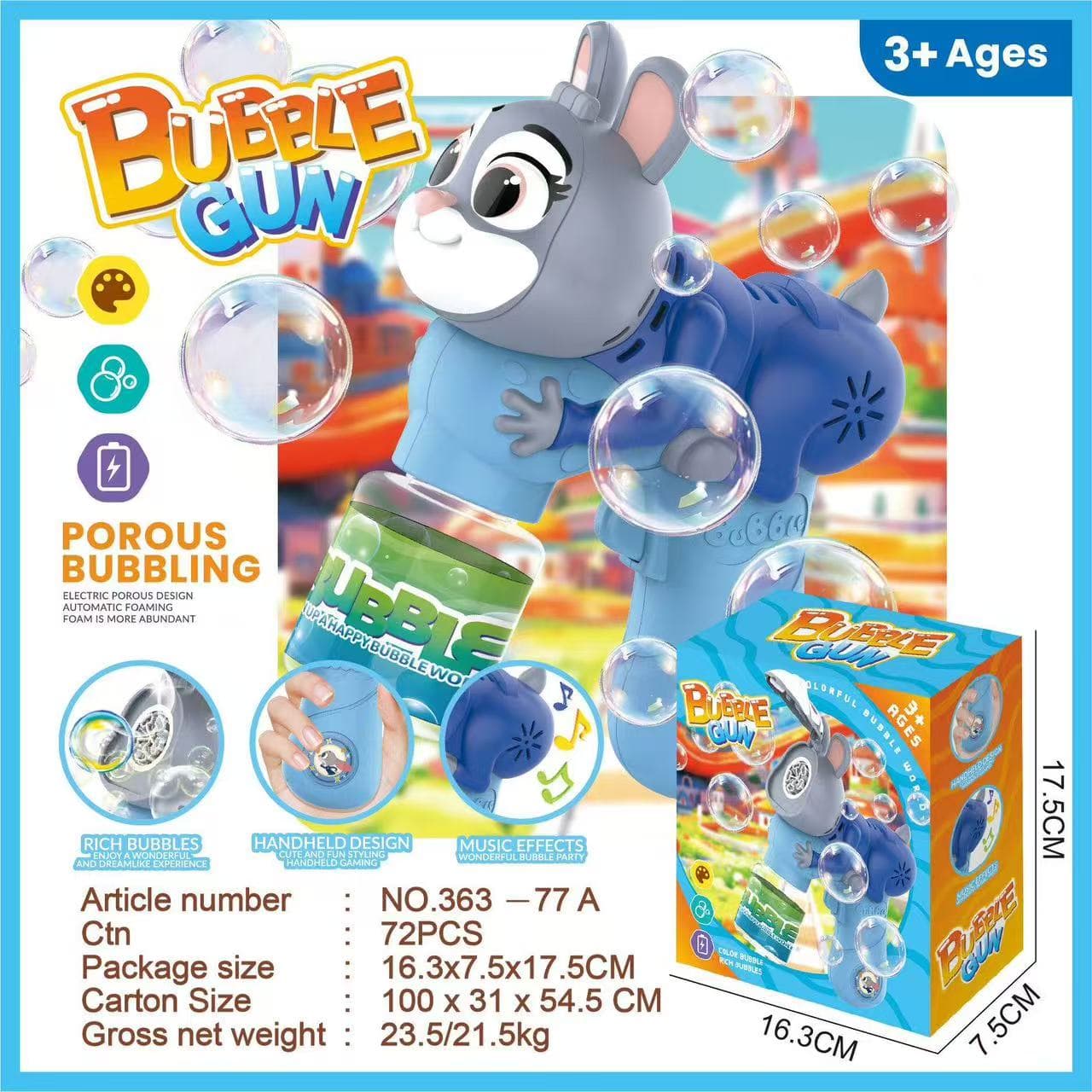 Electric Bubble Gun