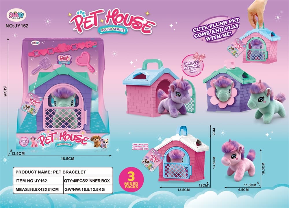 Plush Unicorn Pet House