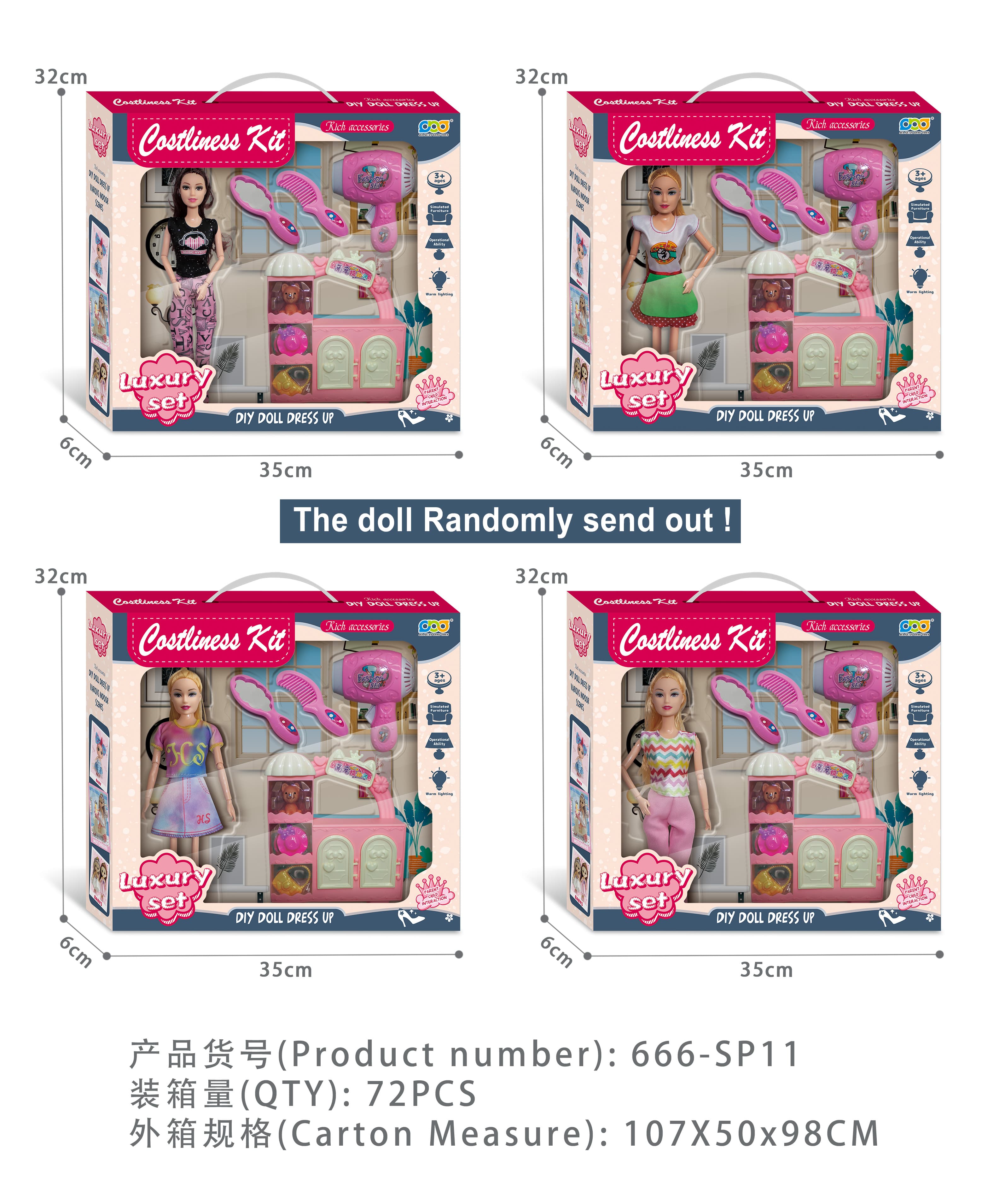 11-Inch Barbie Accessories and Doghouse