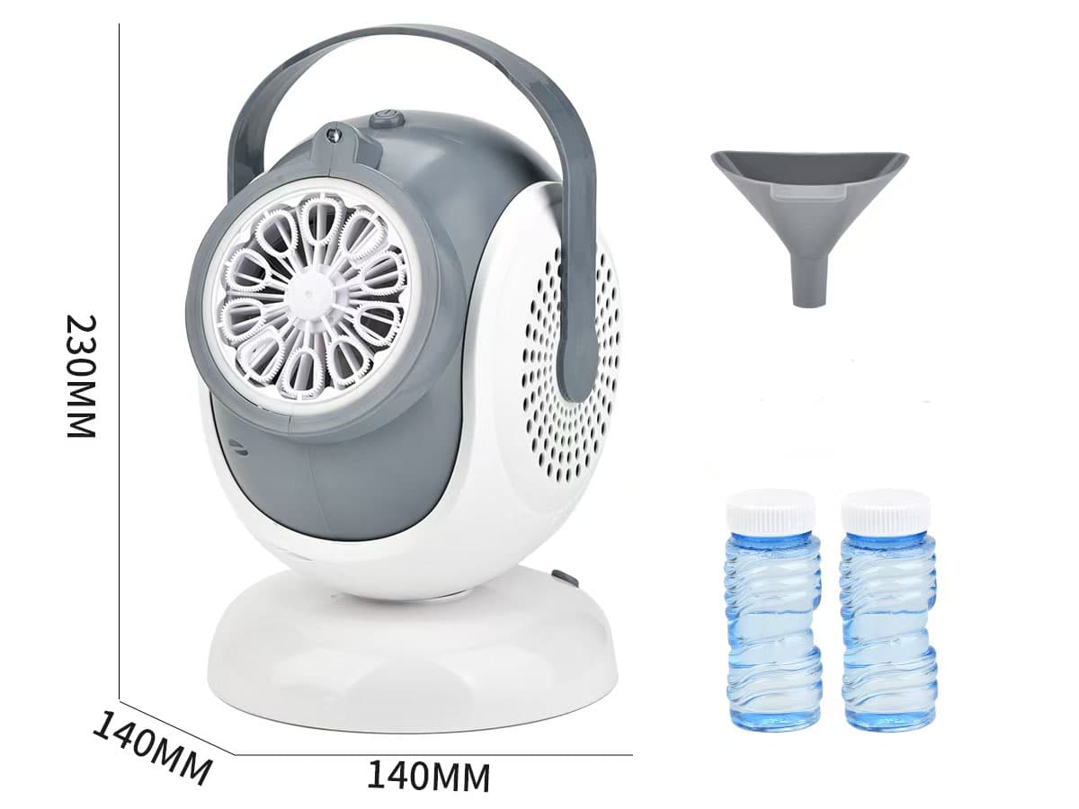10-Hole Rotating Bubble Blower (Battery-Powered) (with Lights)