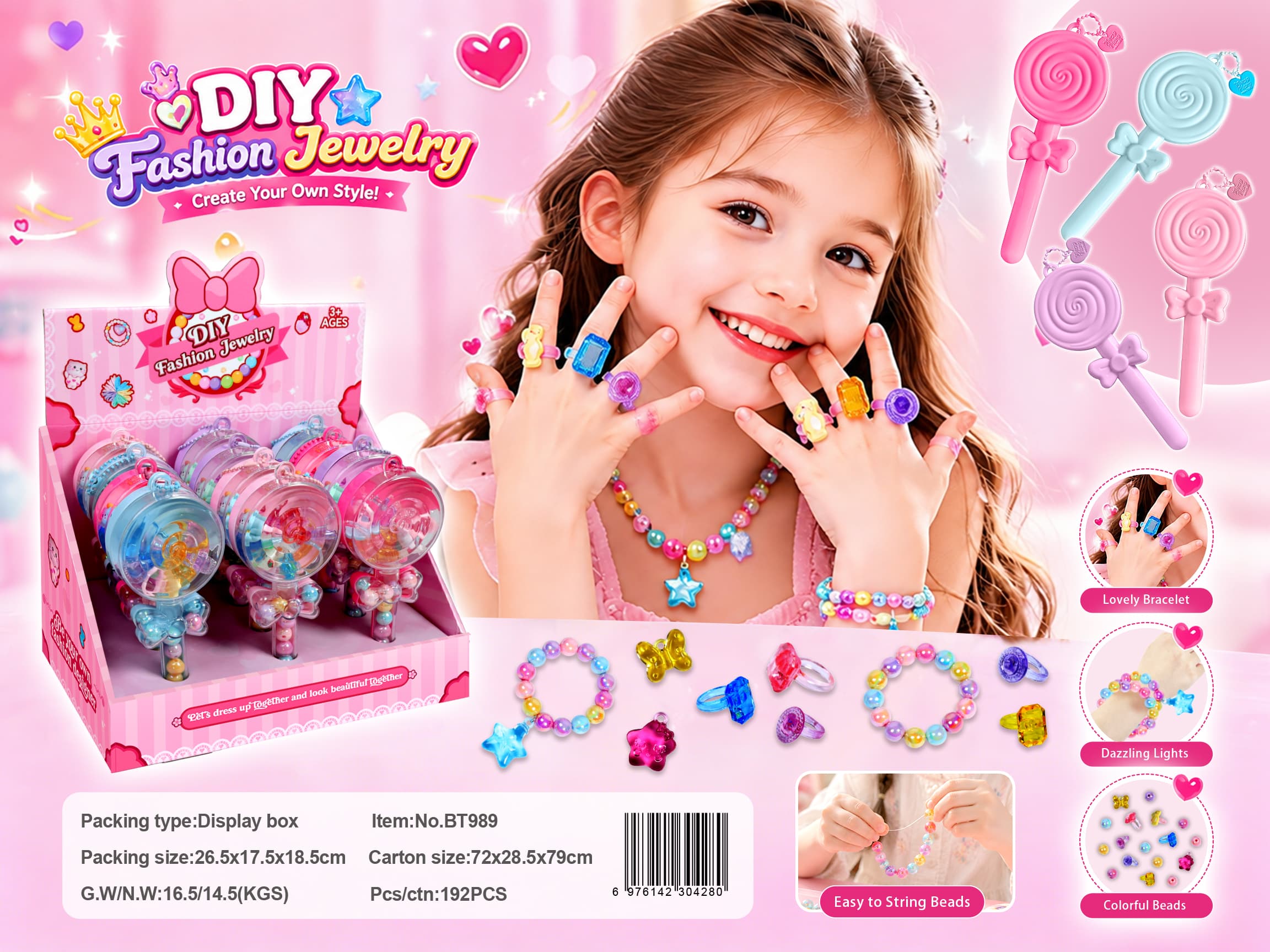 DIY Beaded Ring Candy Jewelry Wand