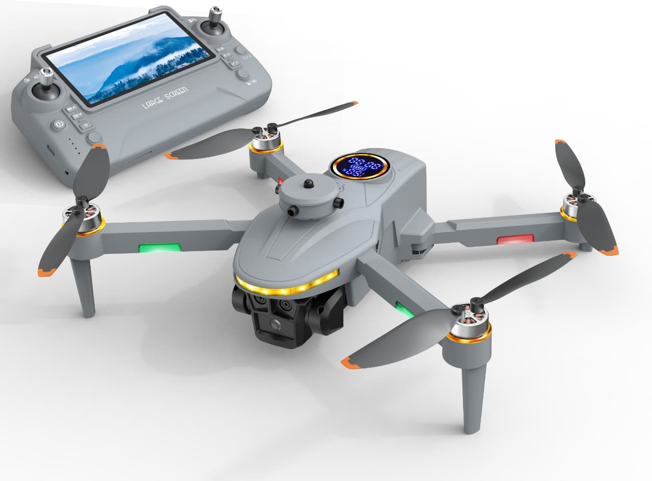 Remote Control Quadcopter Drone with 300K Camera (Includes Display Controller) - Foldable Aerial Photography Quadcopter for Cross-Border E-Commerce, Indoor/Outdoor RC Aircraft