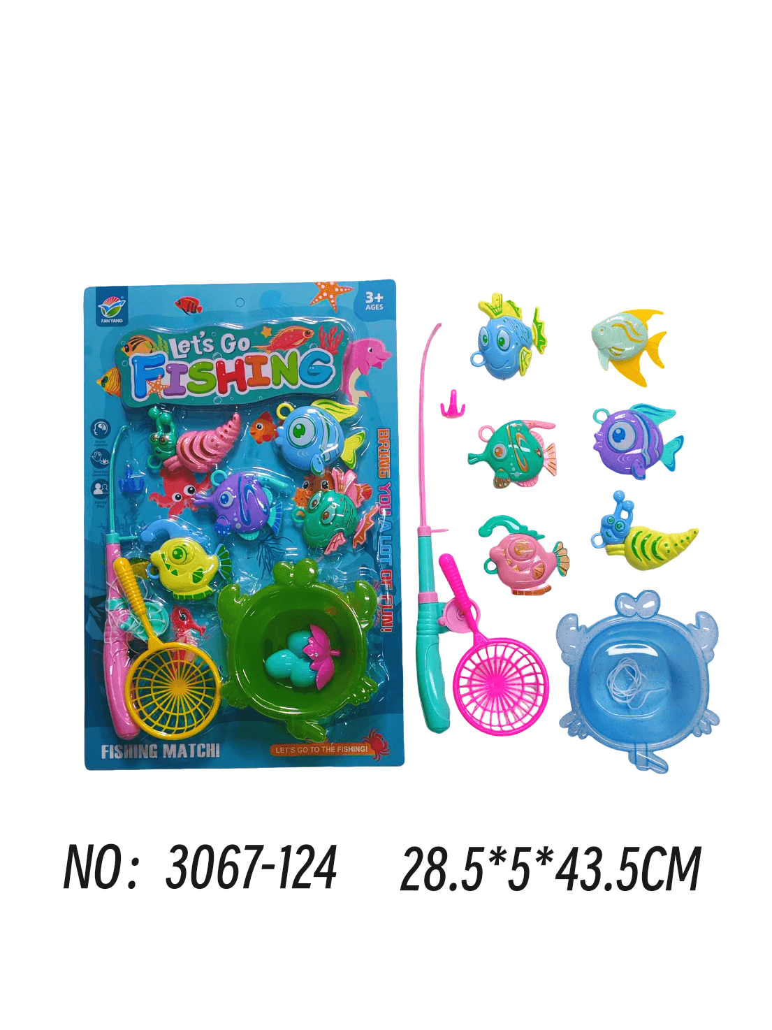 Single Rod Magnetic Fishing Fun + Bathtub