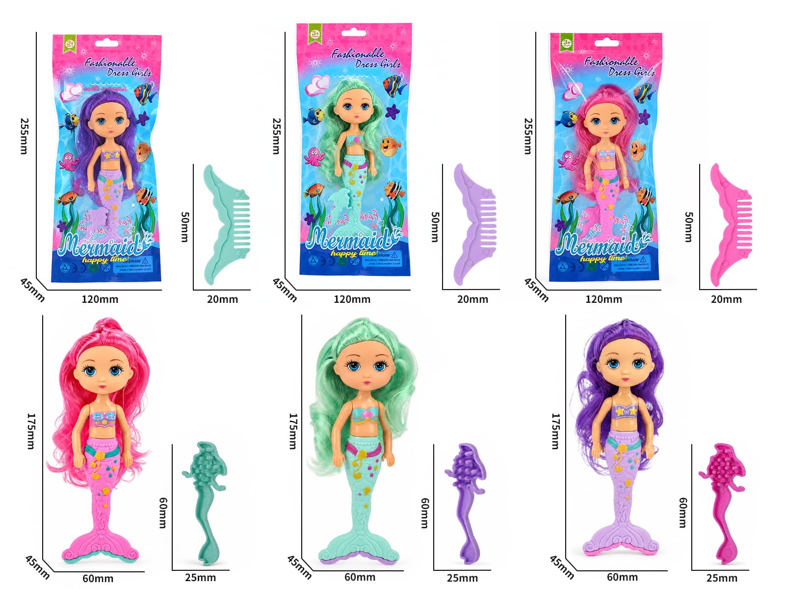 6" Mermaid Barbie Doll (17.5CM)