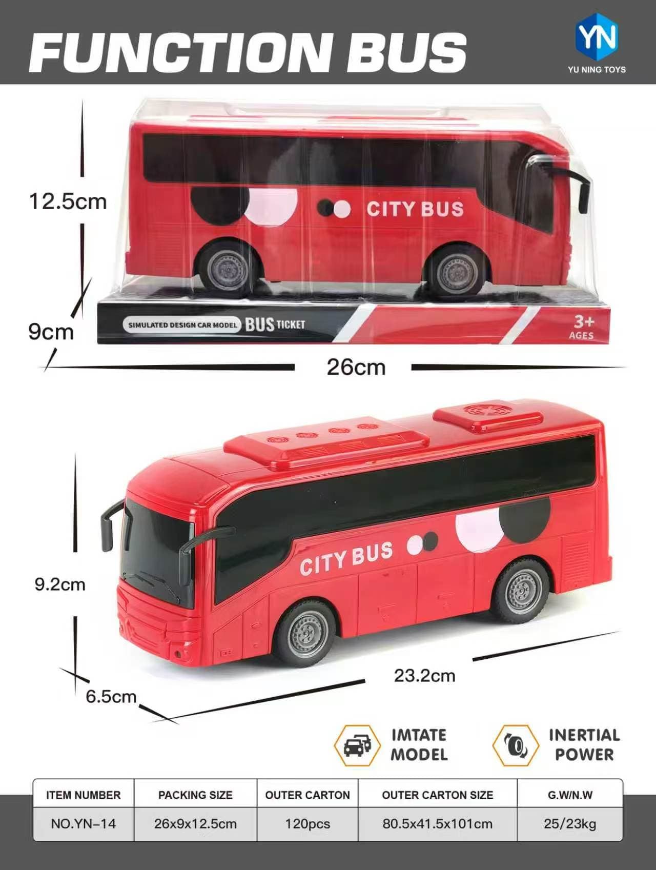 Inertia Car/Inertia Red Bus/Cartoon Inertia Car