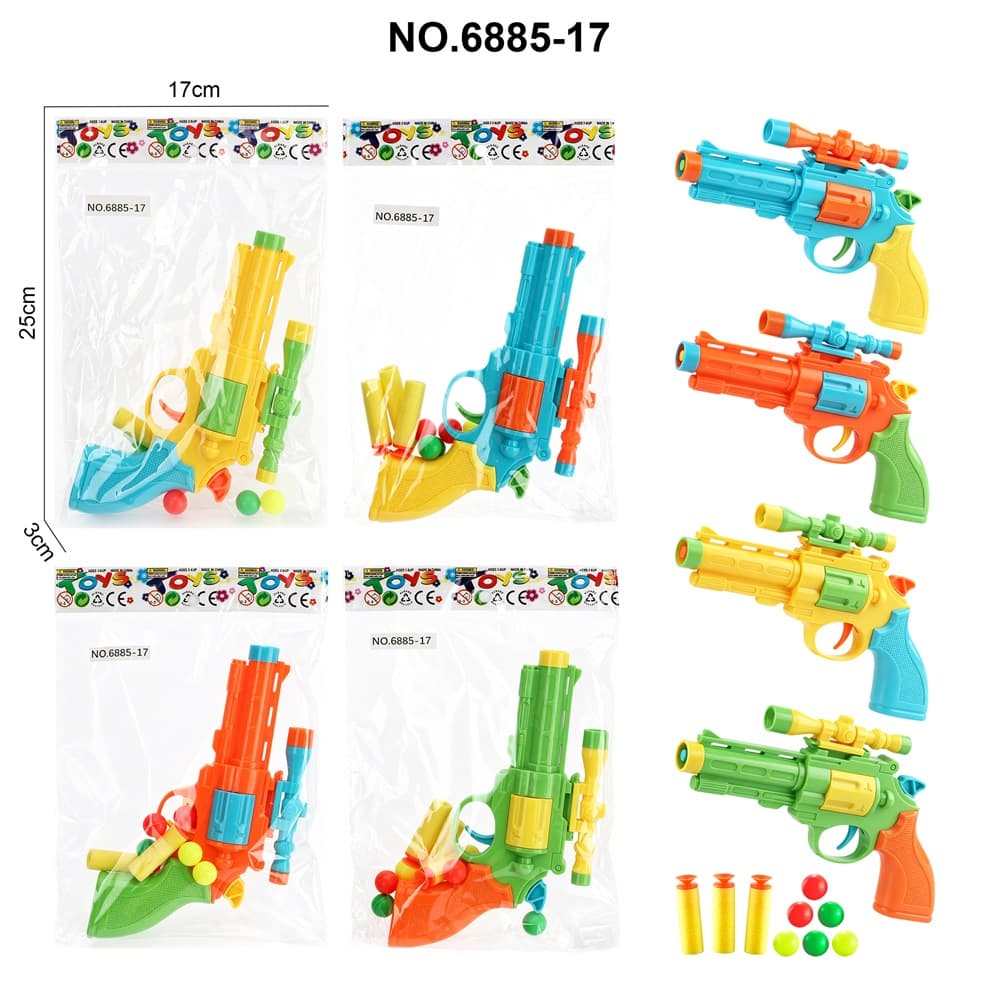 Revolver Foam Dart Ping Pong Gun