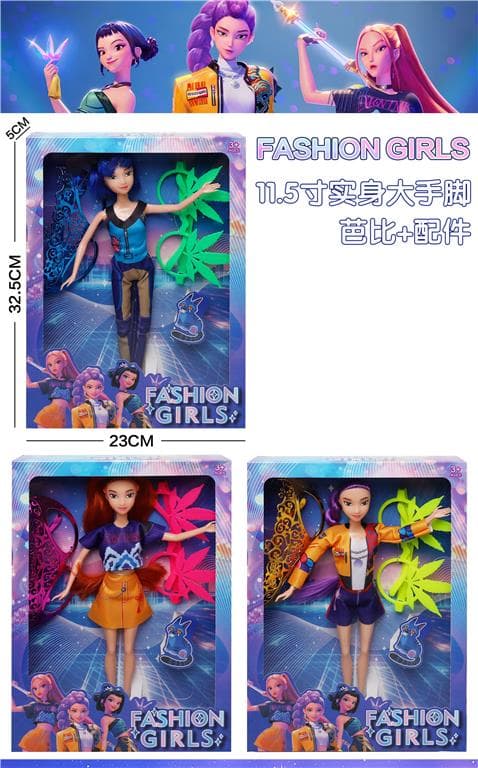 K-POP Demon Hunter Girl Group 11.5-inch 12-Jointed Rumi Singing Barbie with Accessories