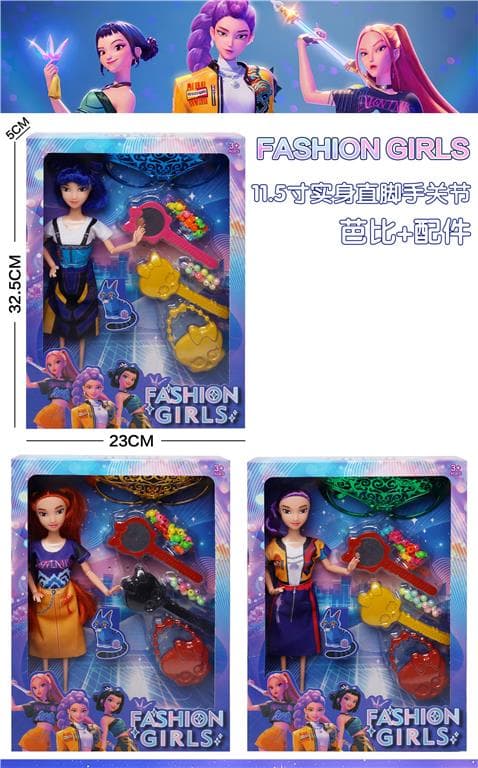 K-POP Demon Hunter Girl Group 11.5-inch 12-Jointed Rumi Singing Barbie with Accessories