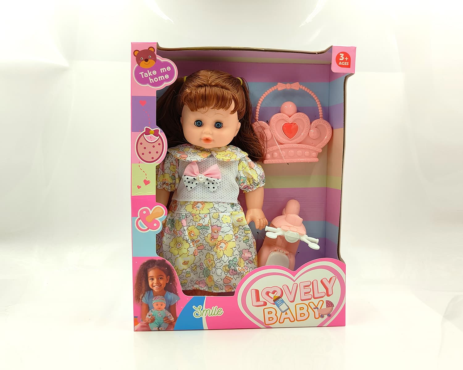 14-inch Vinyl Newborn Girl Doll Realistic Baby Doll