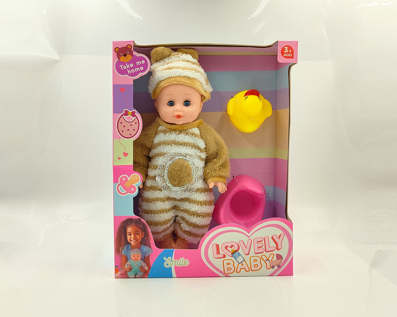 14-inch Vinyl Newborn Baby Boy Doll, Realistic Baby Doll