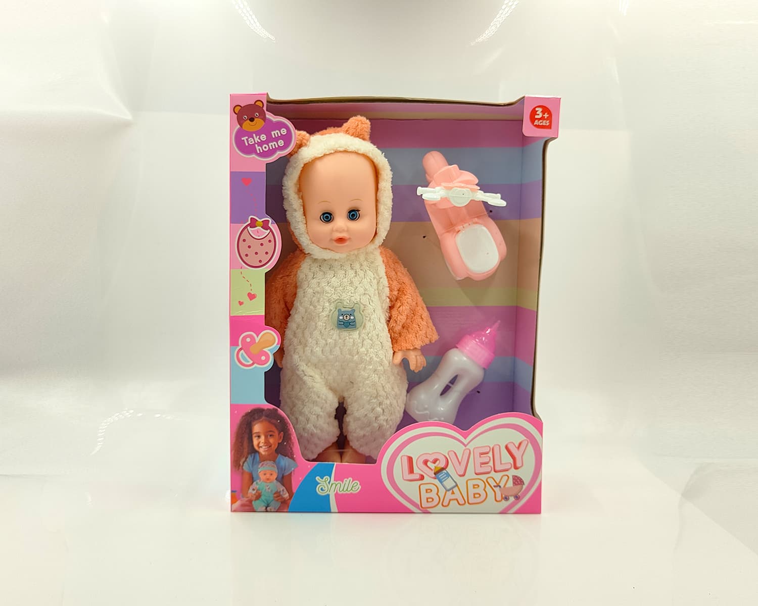 14-inch Vinyl Newborn Baby Boy Doll, Realistic Baby Doll