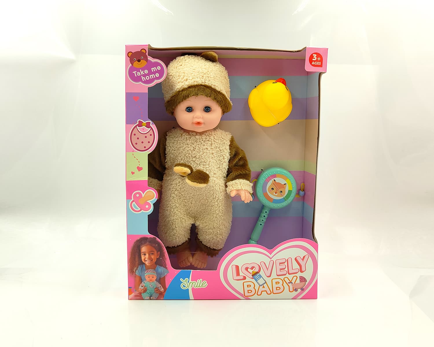 14-inch Vinyl Newborn Baby Boy Doll, Realistic Doll