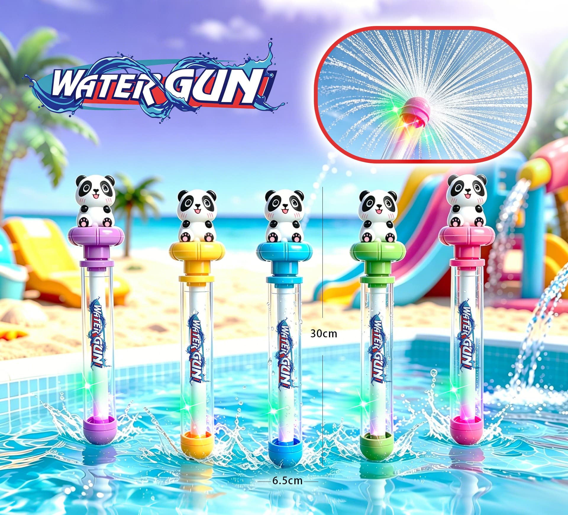 Panda Light Firework Water Gun