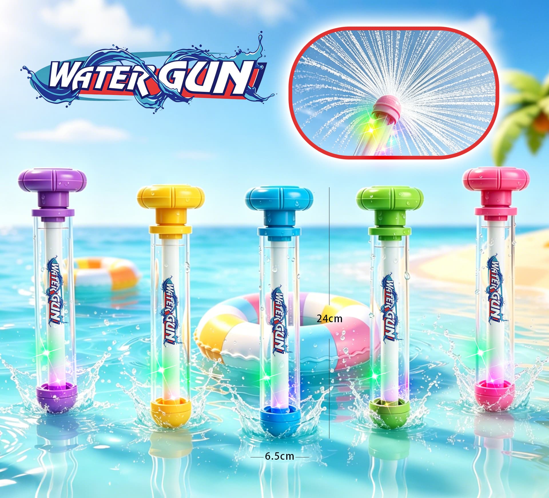 Light-up Firework Water Gun