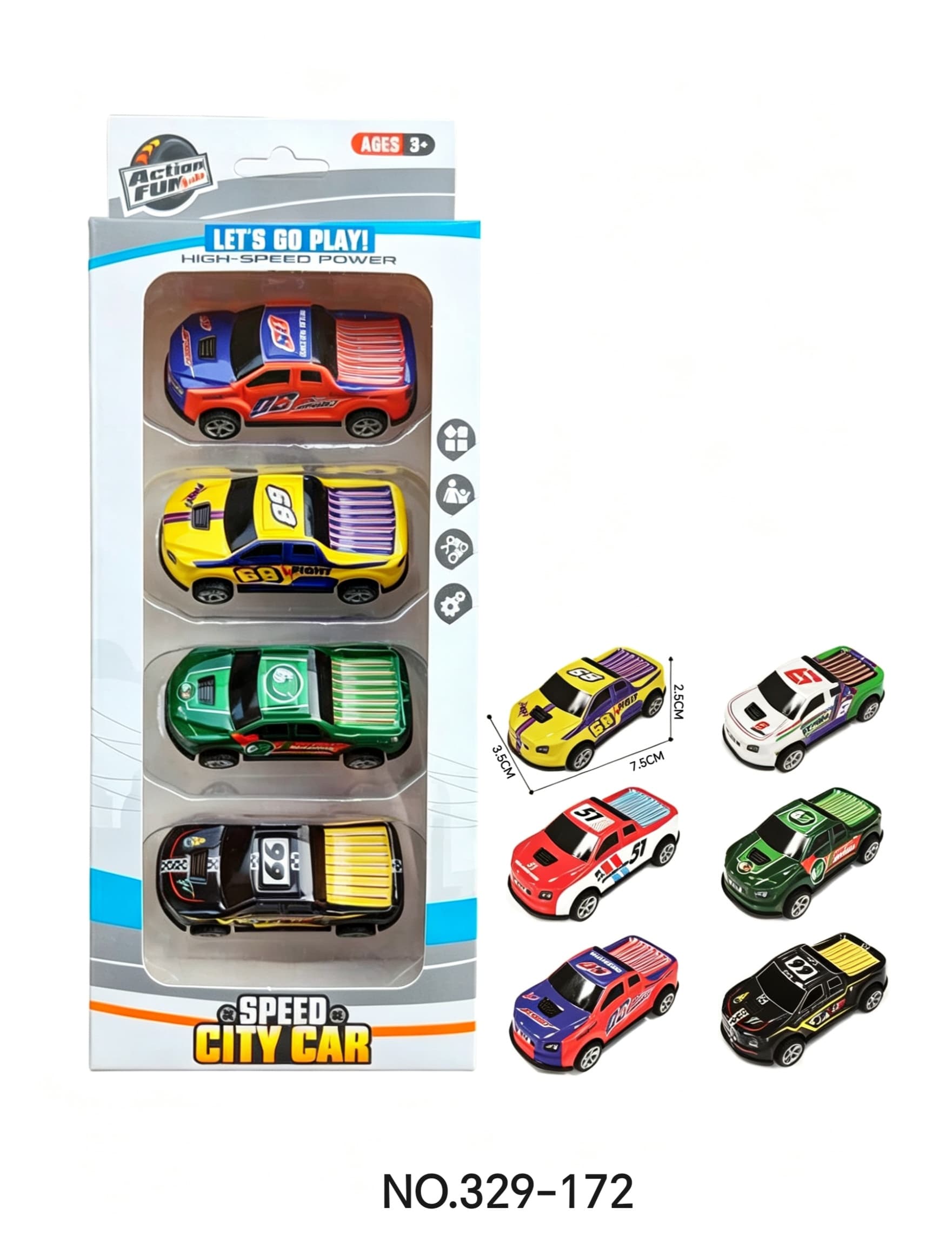 Pull-Back Light Alloy Tin Car 7.5CM (Simulated Car, Model, Car Model)