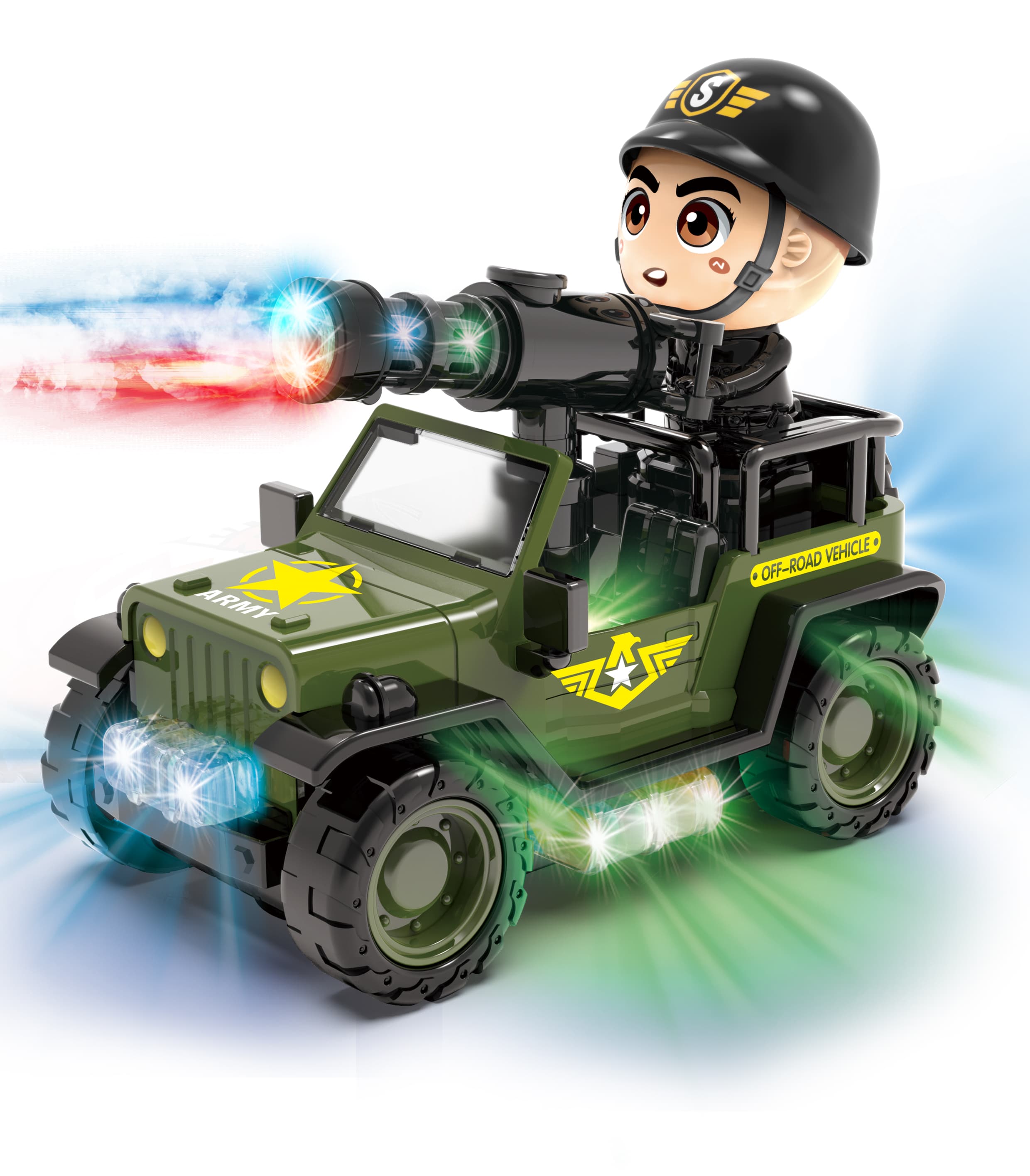 Electric Omnidirectional Jeep Soldier (Spray)