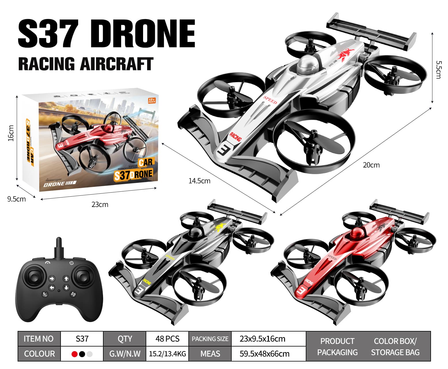 Remote Control Flying Car Drone