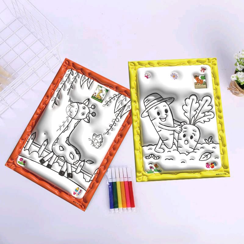 DIY Coloring Six-Color Pen Watercolor Painting