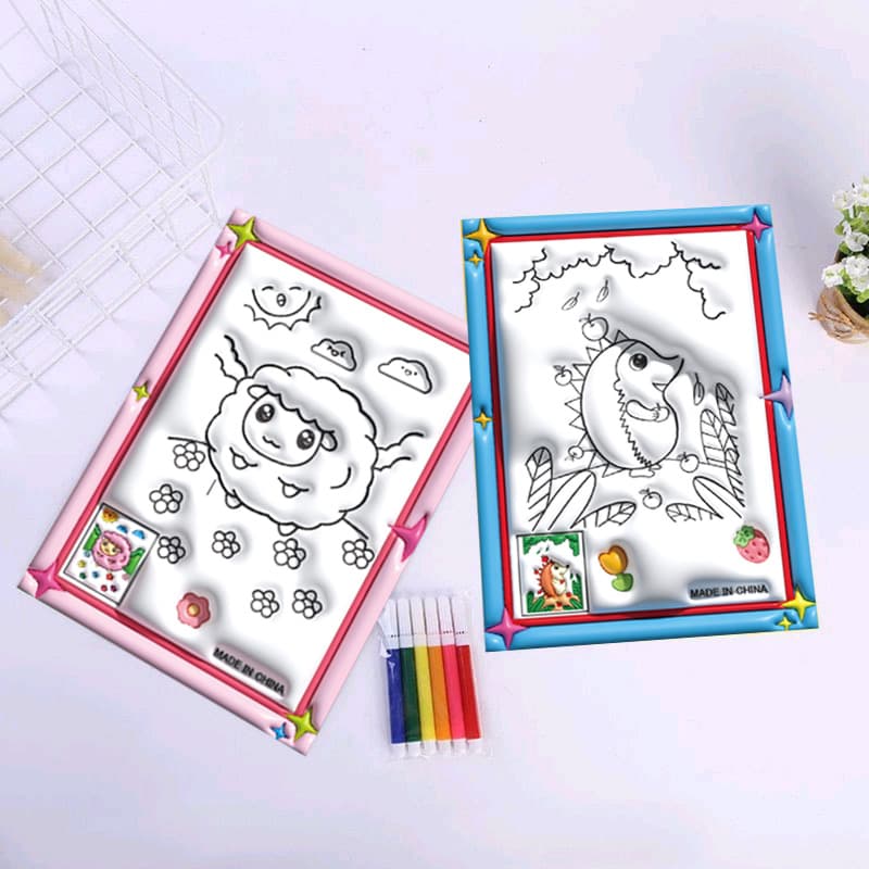 DIY Coloring Six-Color Pen Watercolor Painting