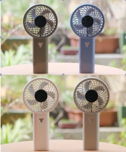 Handheld High-Speed Digital Display Fan with Strong Wind Power, 3600mAh