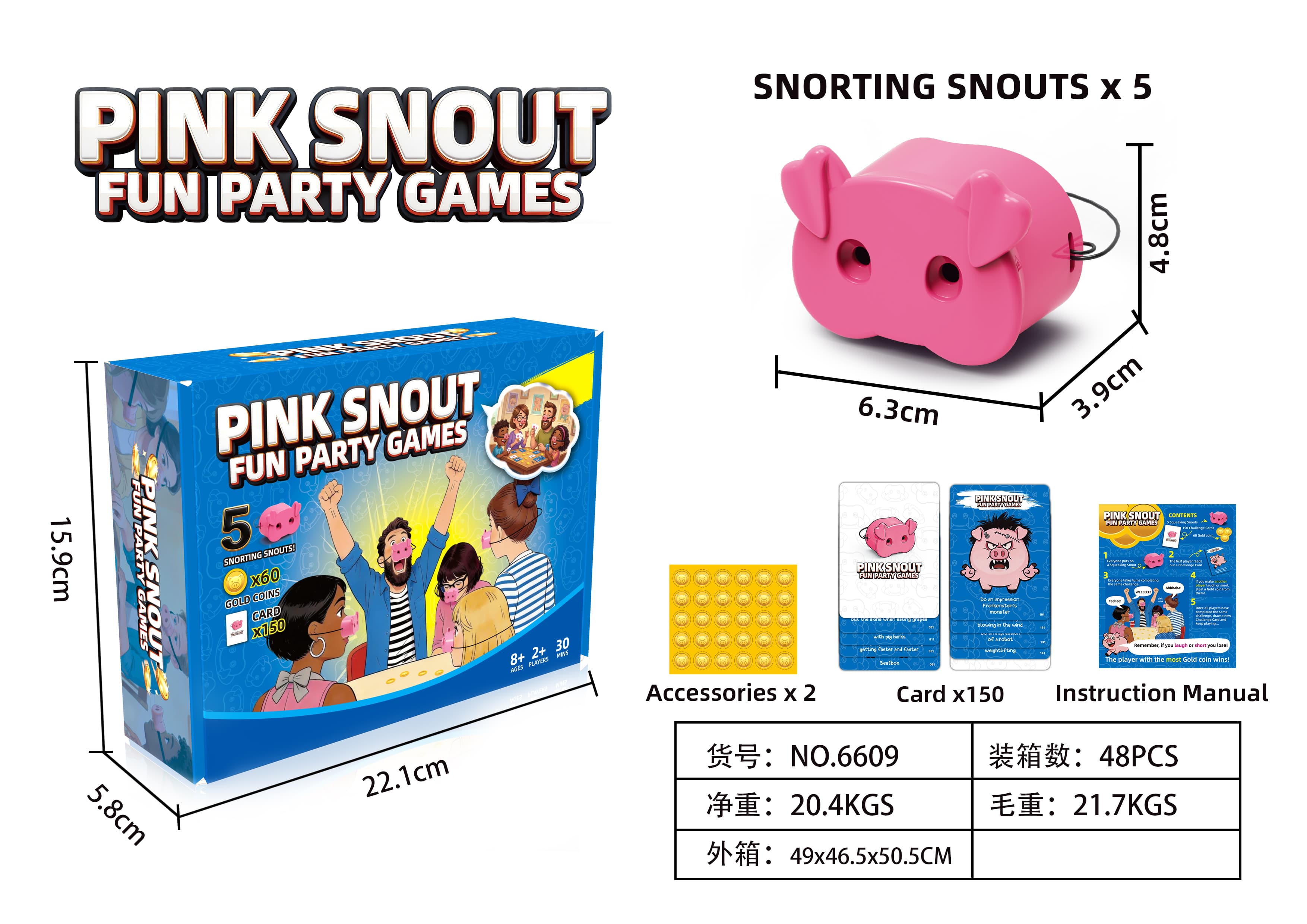 Pink Nose Fun Party Game