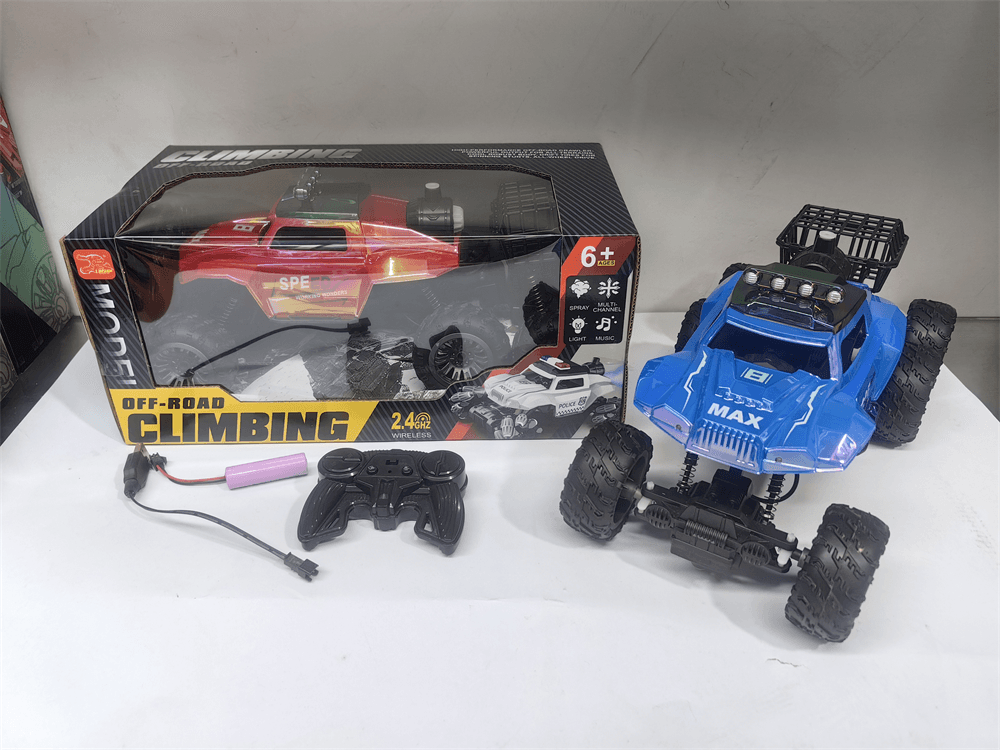 UV Short Course 6-Wheel Climbing Off-Road Spray Remote Control Car (Cross-Border Best Seller)