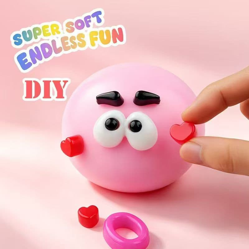 Creative Shape-Shifting Dog Squeeze Toy Ugly Monster Stress Relief Ball TPR Soft Gel Stress Reliever Sensory Fidget Toy