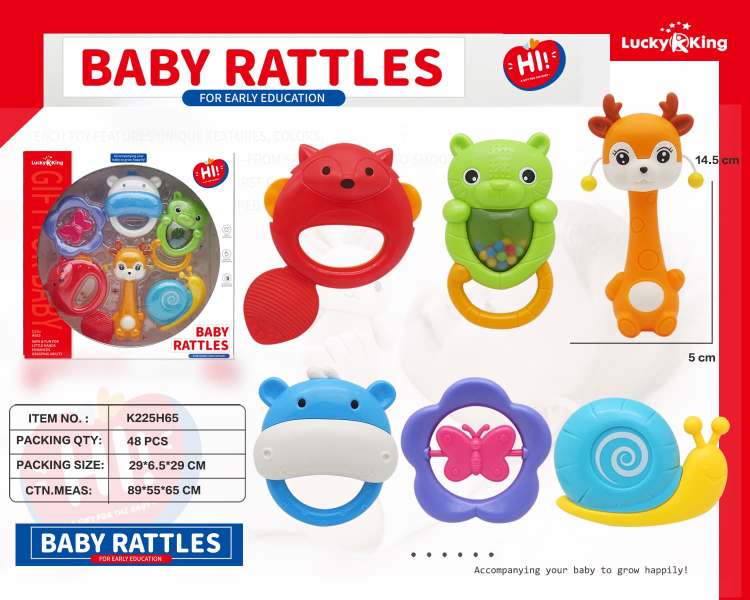 Baby Rattle (6-Piece Set)